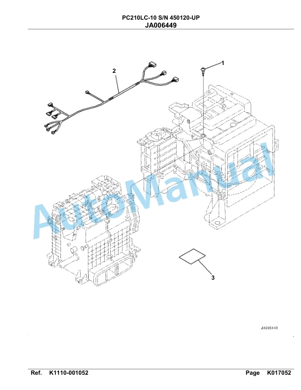 Komatsu PC210LC-10 Hydraulic Excavator Parts Manual 450120-Up-4