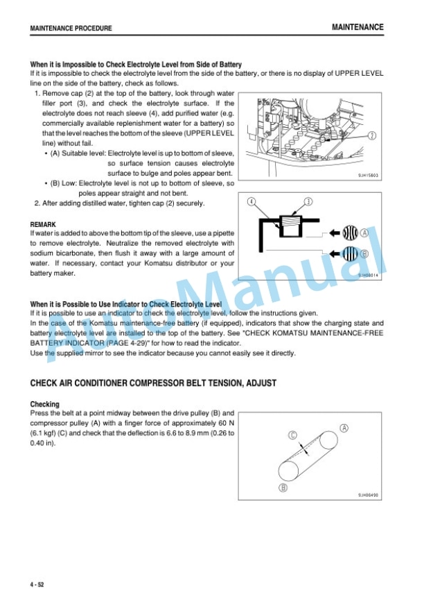 Komatsu PC228US-8, PC228USLC-8 Hydraulic Excavator Operation and Maintenance Manual TEN00423-05-5