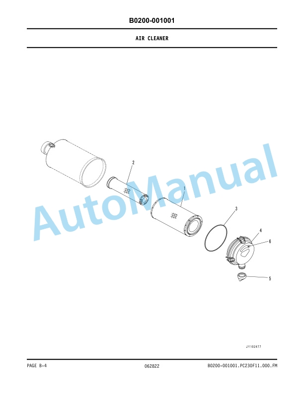 Komatsu PC230F-11 Hydraulic Excavator Parts Manual BEPB133201-2
