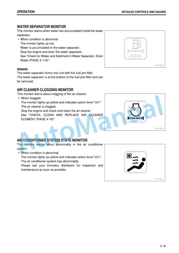 Komatsu PC240LC-8M0 Hydraulic Excavator Operation and Maintenance Manual YEAM204600-00-2