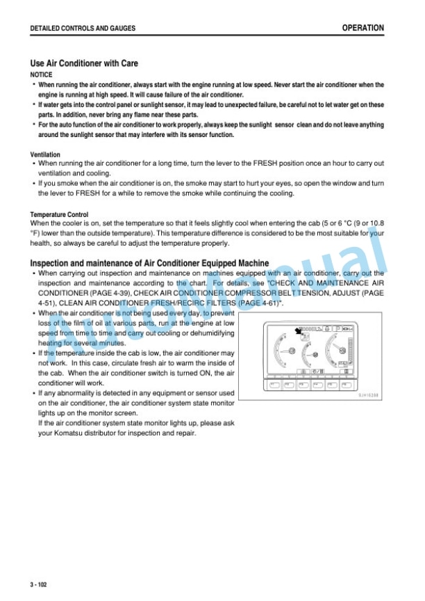 Komatsu PC240LC-8M0 Hydraulic Excavator Operation and Maintenance Manual YEAM204600-00-3