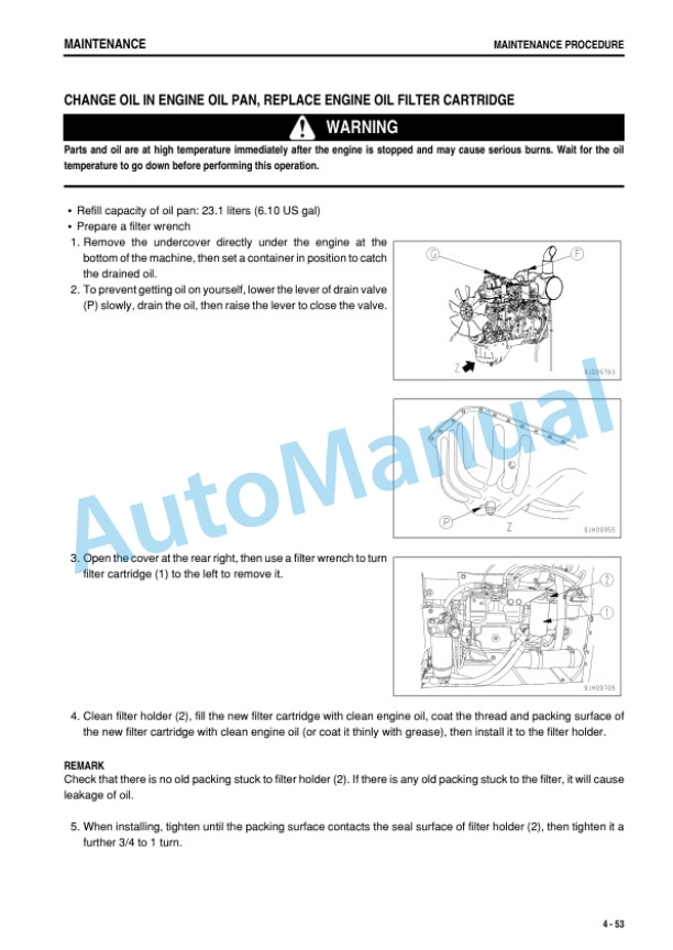 Komatsu PC240LC-8M0 Hydraulic Excavator Operation and Maintenance Manual YEAM204600-00-5