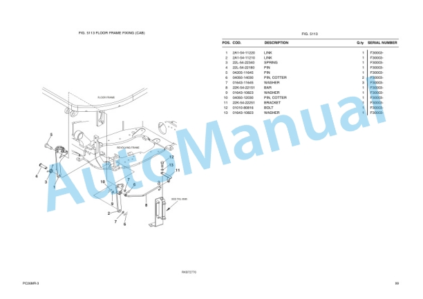 Komatsu PC26MR-3 Parts Manual-3