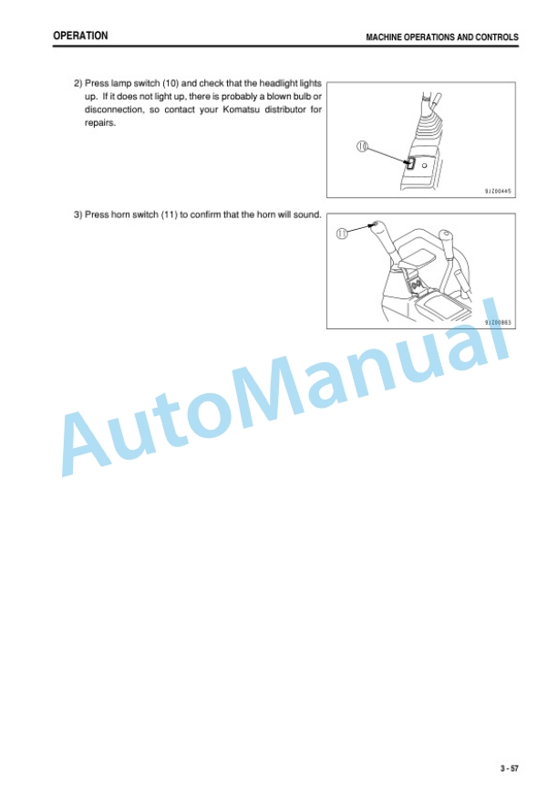 Komatsu PC27MR-3, PC30MR-3, PC35MR-3 Hydraulic Excavator Operation and Maintenance Manual TEN00664-08-3