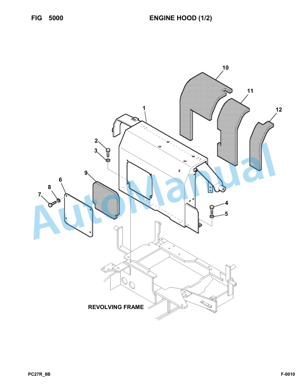 Komatsu PC27R-8 Hydraulic Excavator Parts Manual F32154-up-3