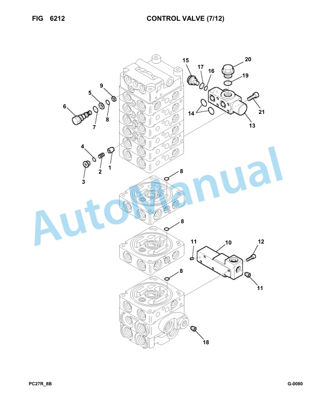 Komatsu PC27R-8 Hydraulic Excavator Parts Manual F32154-up-4