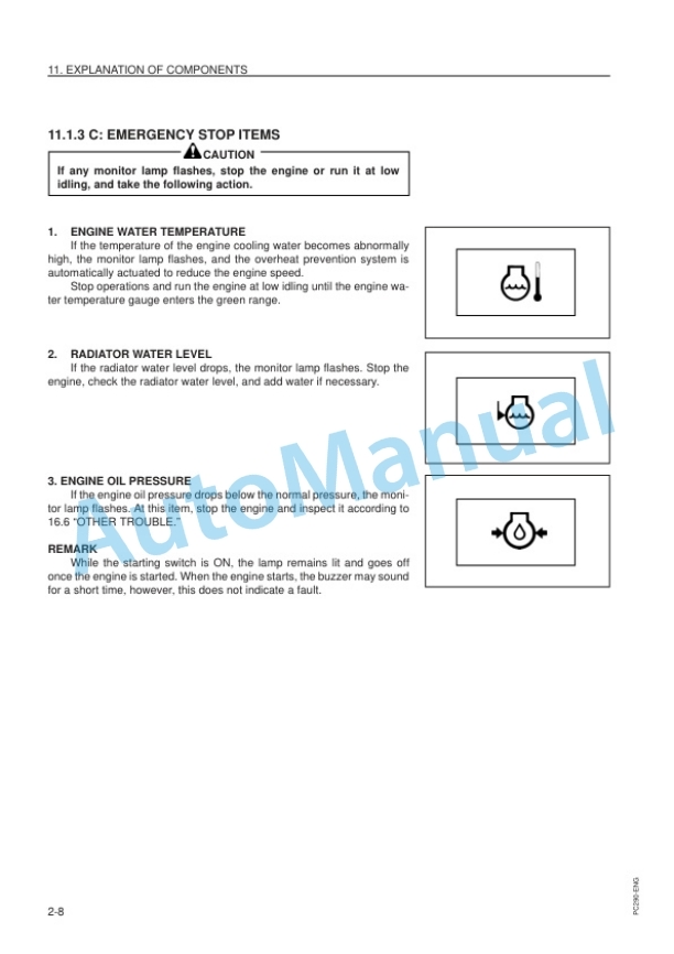 Komatsu PC290LC-6K, PC290NLC-6K Hydraulic Excavator Operation and Maintenance Manual EEAM010300-2