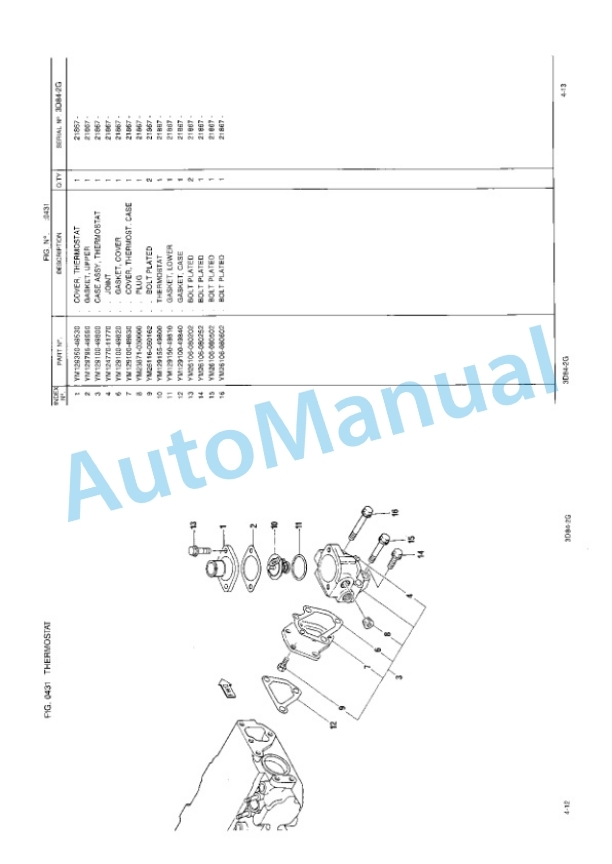 Komatsu PC30-6F Hydraulic Excavator Parts Manual EEPB000900-2
