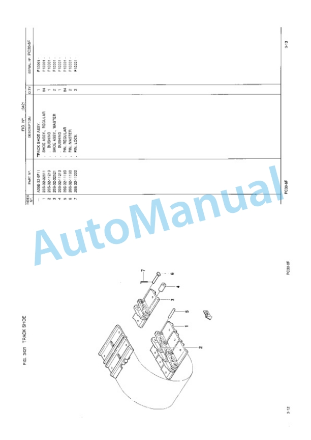 Komatsu PC30-6F Hydraulic Excavator Parts Manual EEPB000900-3