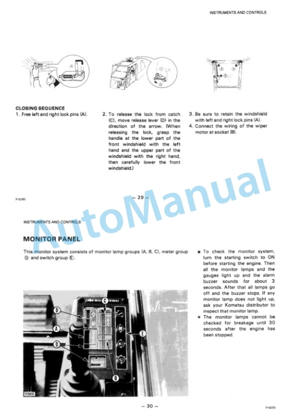 Komatsu PC300-3, PC300LC-3, PC300NLC-3, PC360LC-3 Hydraulic Excavator Operation and Maintenance Manual SEAM02070306-2