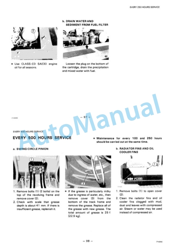 Komatsu PC300-3, PC300LC-3, PC300NLC-3, PC360LC-3 Hydraulic Excavator Operation and Maintenance Manual SEAM02070306-4