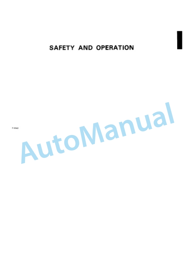 Komatsu PC300-3, PC300LC-3, PC300NLC-3, PC360LC-3 Hydraulic Excavator Operation and Maintenance Manual SEAM02070306-5
