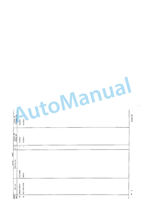 Komatsu PC300-3K, PC300LC-3K, PC300NLC-3K Hydraulic Excavator Parts Manual PEPBK207A301-5