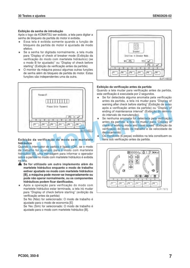 Komatsu PC300-8, PC300LC-8, PC350-8, PC350LC-8 Galeo Hydraulic Excavator Shop Manual KPBM019350-3