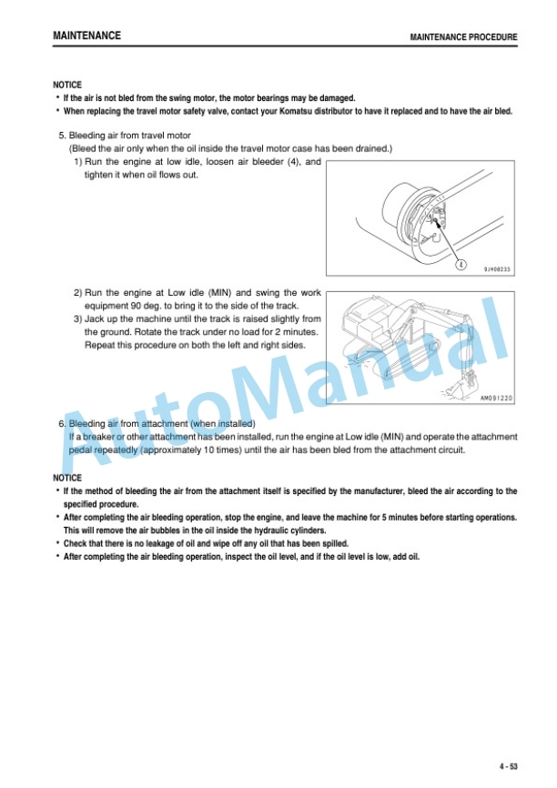 Komatsu PC300-8M0, PC300LC-8M0, PC350-8M0, PC350LC-8M0 Hydraulic Excavator Operation and Maintenance Manual PEN00991-06-5