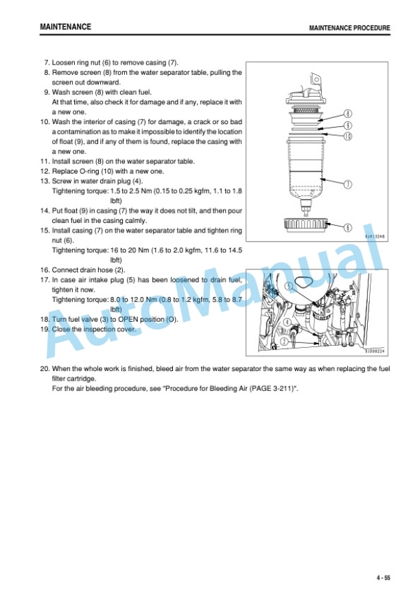 Komatsu PC300-8M0, PC300LC-8M0, PC350-8M0, PC350LC-8M0 Hydraulic Excavator Operation and Maintenance Manual TEN00823-05-5