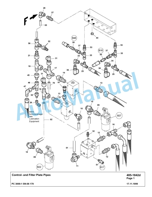 Komatsu PC3000-1 Hydraulic Mining Excavator Parts Manual G06179-3