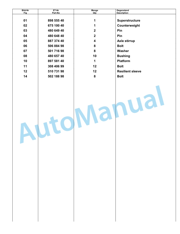 Komatsu PC3000-1 Hydraulic Mining Excavator Parts Manual G06186-2
