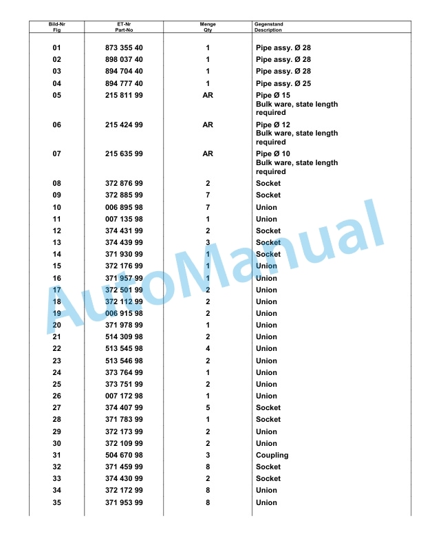 Komatsu PC3000-1 Hydraulic Mining Excavator Parts Manual G06186-3