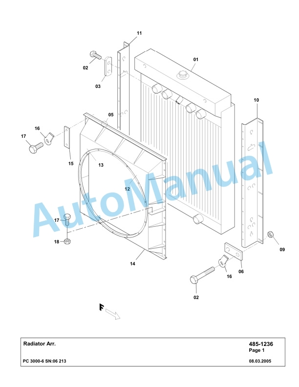 Komatsu PC3000-6 Hydraulic Mining Excavator Parts Manual G06213-2