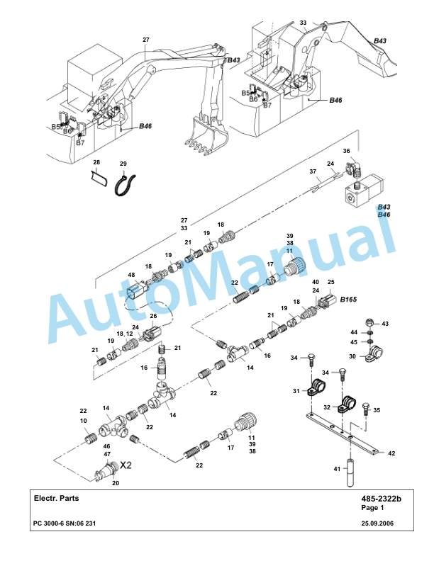 Komatsu PC3000-6 Hydraulic Mining Excavator Parts Manual G06231-4