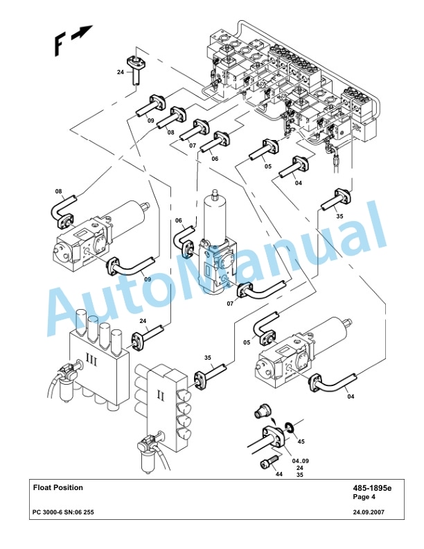 Komatsu PC3000-6 Hydraulic Mining Excavator Parts Manual G06255-3