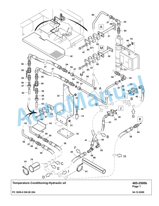 Komatsu PC3000-6 Hydraulic Mining Excavator Parts Manual G06264-4