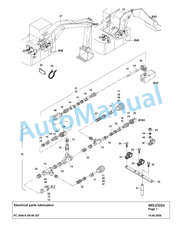 Komatsu PC3000-6 Hydraulic Mining Excavator Parts Manual G06267-4