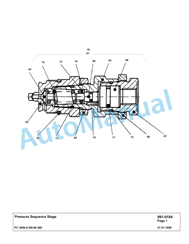 Komatsu PC3000-6 Hydraulic Mining Excavator Parts Manual G06268-5