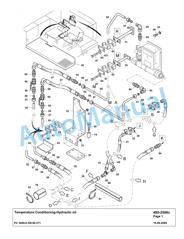 Komatsu PC3000-6 Hydraulic Mining Excavator Parts Manual G06271-4