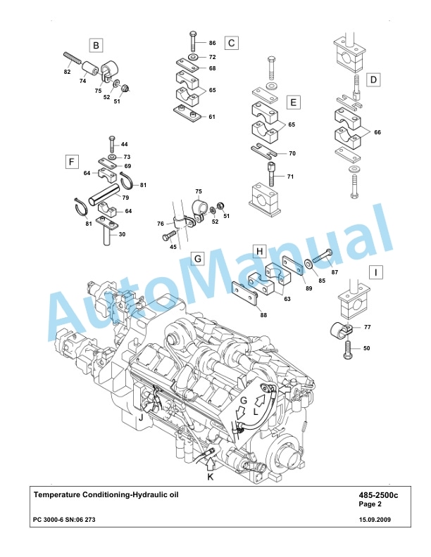Komatsu PC3000-6 Hydraulic Mining Excavator Parts Manual G06273-4