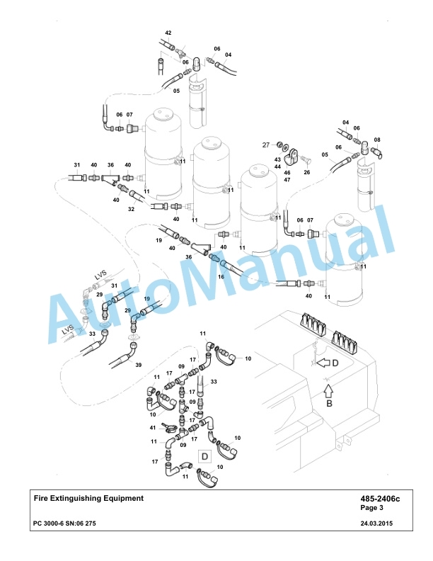 Komatsu PC3000-6 Hydraulic Mining Excavator Parts Manual G06275-4