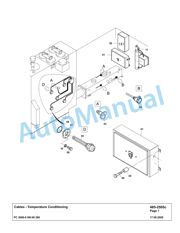 Komatsu PC3000-6 Hydraulic Mining Excavator Parts Manual G06280-4