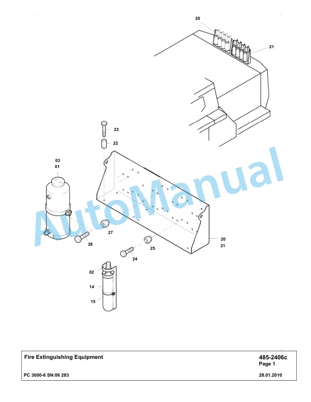 Komatsu PC3000-6 Hydraulic Mining Excavator Parts Manual G06283-4