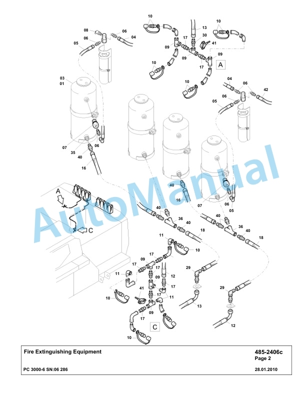 Komatsu PC3000-6 Hydraulic Mining Excavator Parts Manual G06286-4