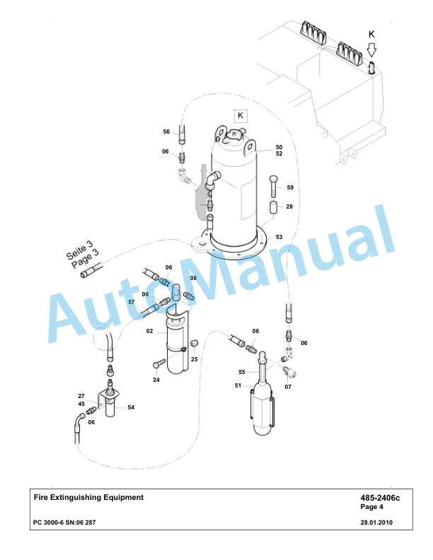 Komatsu PC3000-6 Hydraulic Mining Excavator Parts Manual G06287-4