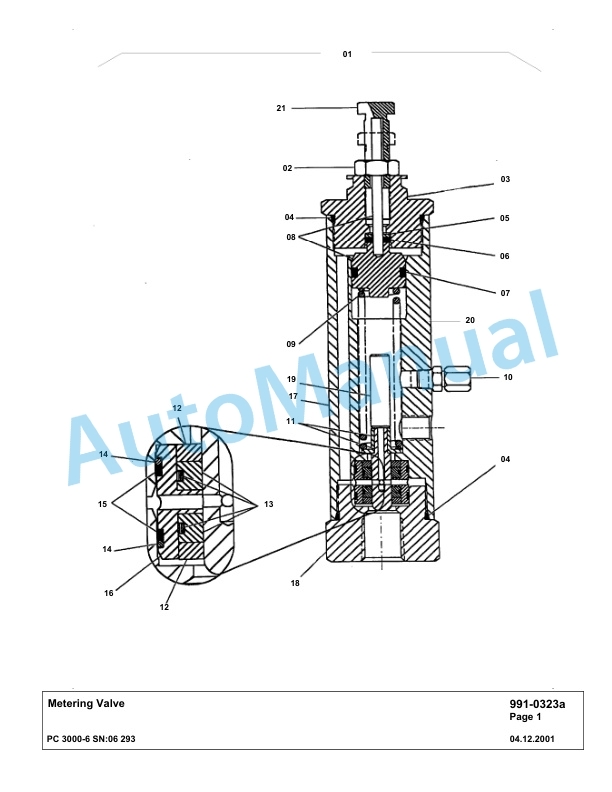 Komatsu PC3000-6 Hydraulic Mining Excavator Parts Manual G06293-5