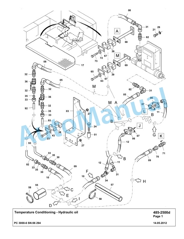 Komatsu PC3000-6 Hydraulic Mining Excavator Parts Manual G06294-4