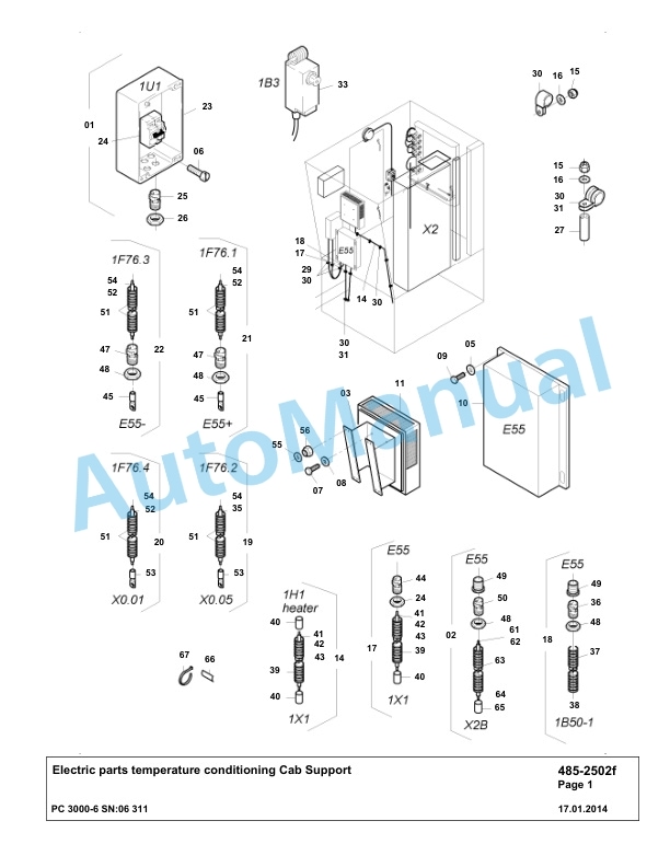 Komatsu PC3000-6 Hydraulic Mining Excavator Parts Manual G06311-4