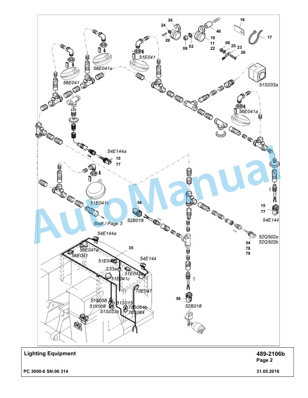 Komatsu PC3000-6 Hydraulic Mining Excavator Parts Manual G06314-4