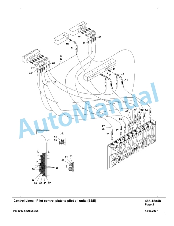 Komatsu PC3000-6 Hydraulic Mining Excavator Parts Manual G06326-2