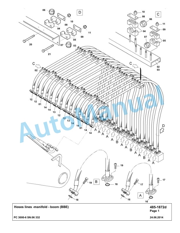 Komatsu PC3000-6 Hydraulic Mining Excavator Parts Manual G06332-2