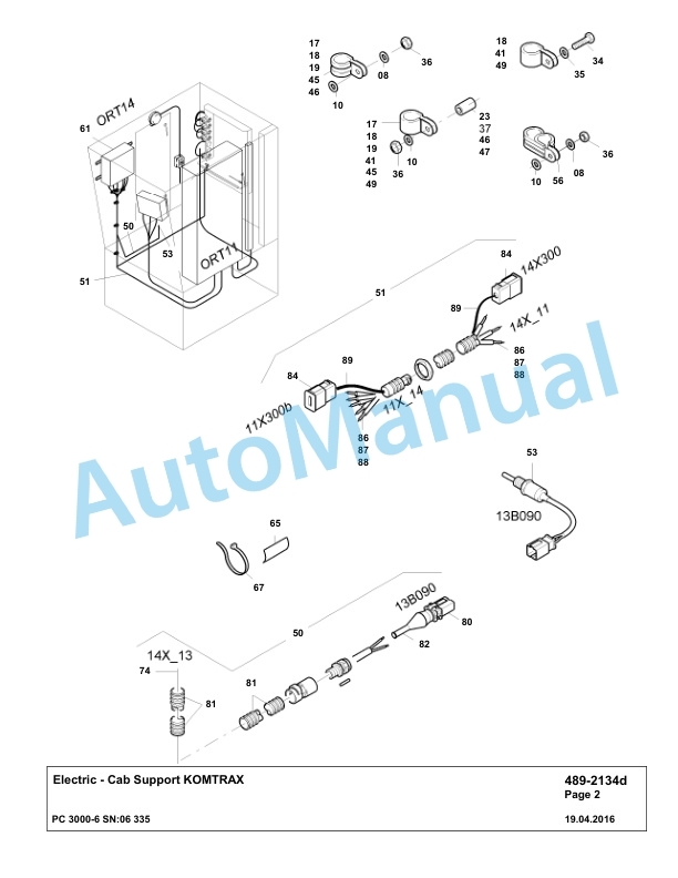 Komatsu PC3000-6 Hydraulic Mining Excavator Parts Manual G06335-4