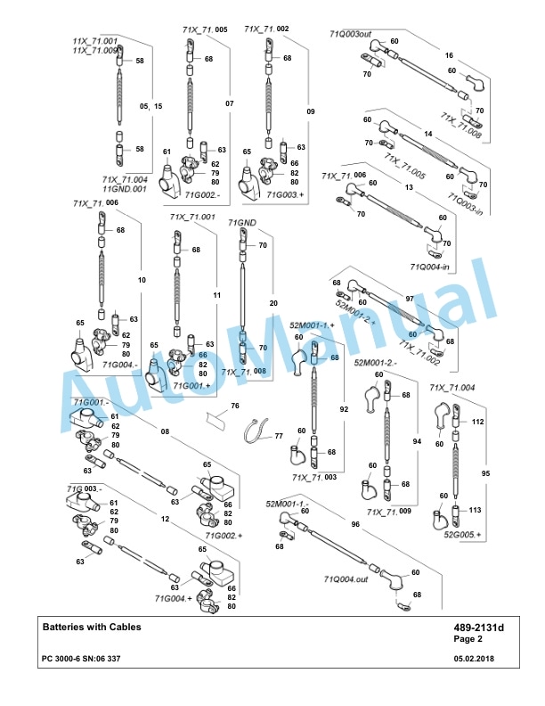Komatsu PC3000-6 Hydraulic Mining Excavator Parts Manual G06337-4