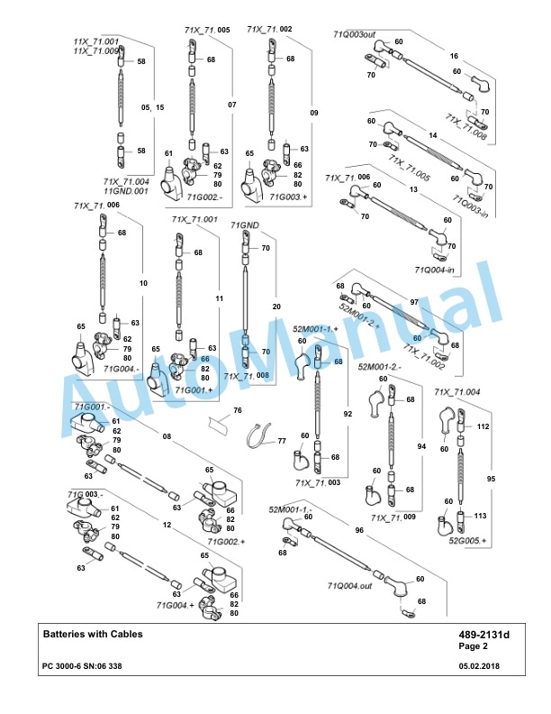 Komatsu PC3000-6 Hydraulic Mining Excavator Parts Manual G06338-4