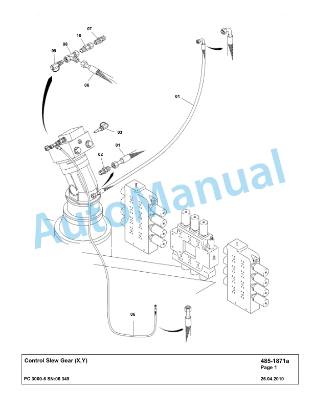 Komatsu PC3000-6 Hydraulic Mining Excavator Parts Manual G06349-2