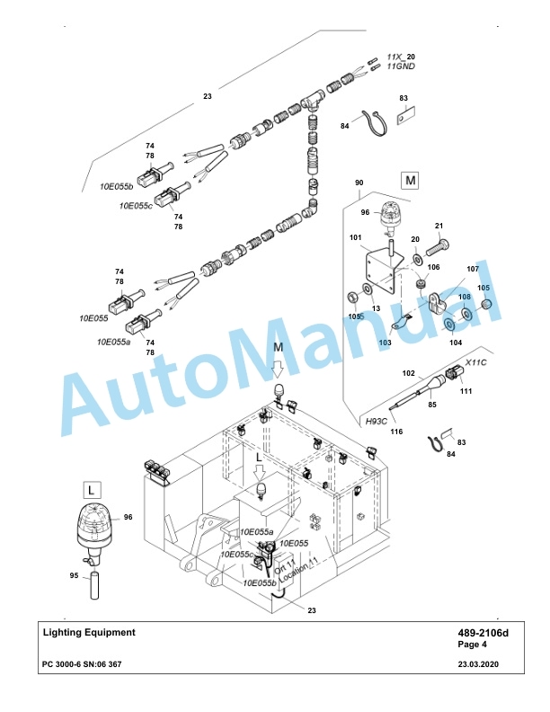 Komatsu PC3000-6 Hydraulic Mining Excavator Parts Manual G06367-4