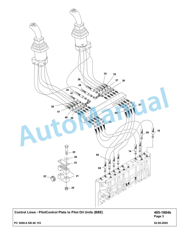 Komatsu PC3000-6 Hydraulic Mining Excavator Parts Manual G46153-3