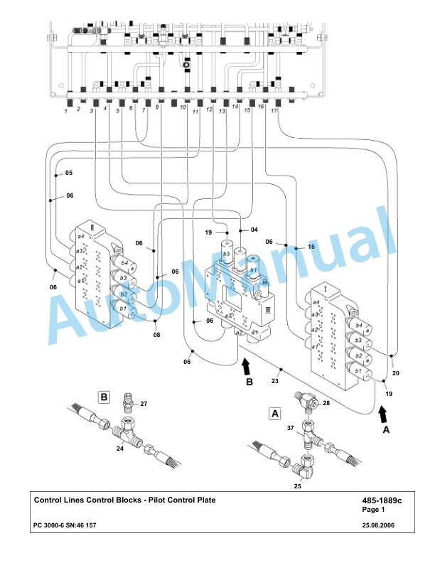 Komatsu PC3000-6 Hydraulic Mining Excavator Parts Manual G46157-3