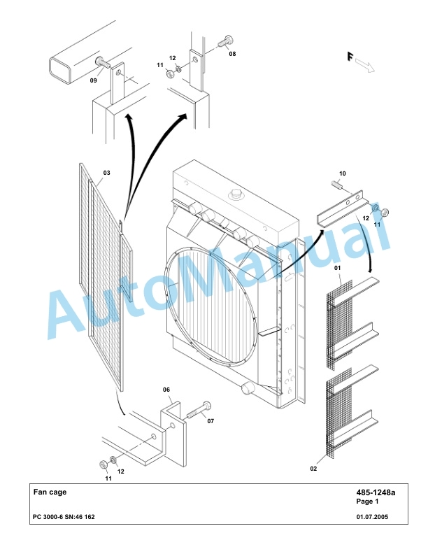 Komatsu PC3000-6 Hydraulic Mining Excavator Parts Manual G46162-2